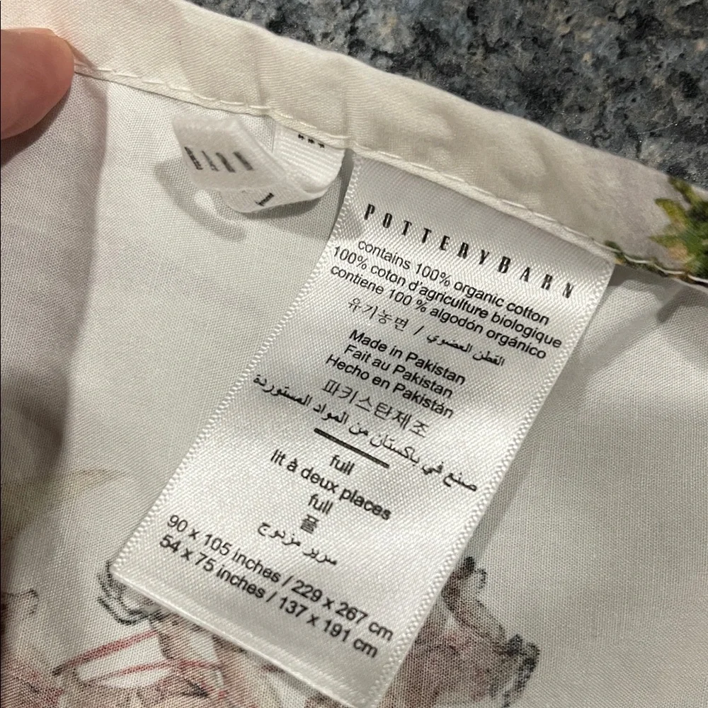 Pottery Barn Santa and Sleigh Holiday Full Sheet Set